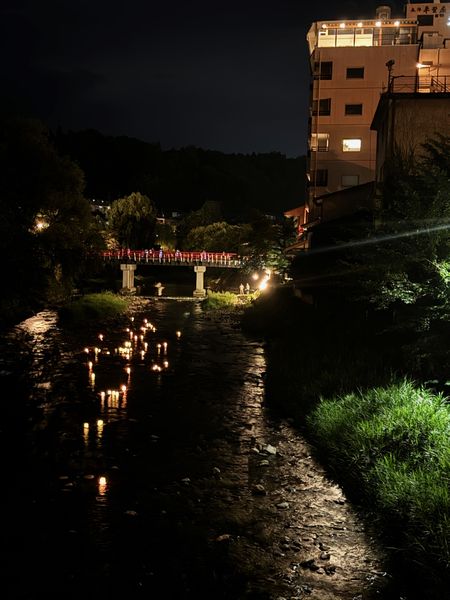 昨日は「川せがき灯ろう流し」が行われました。