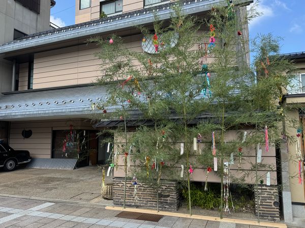 七夕祭り準備。